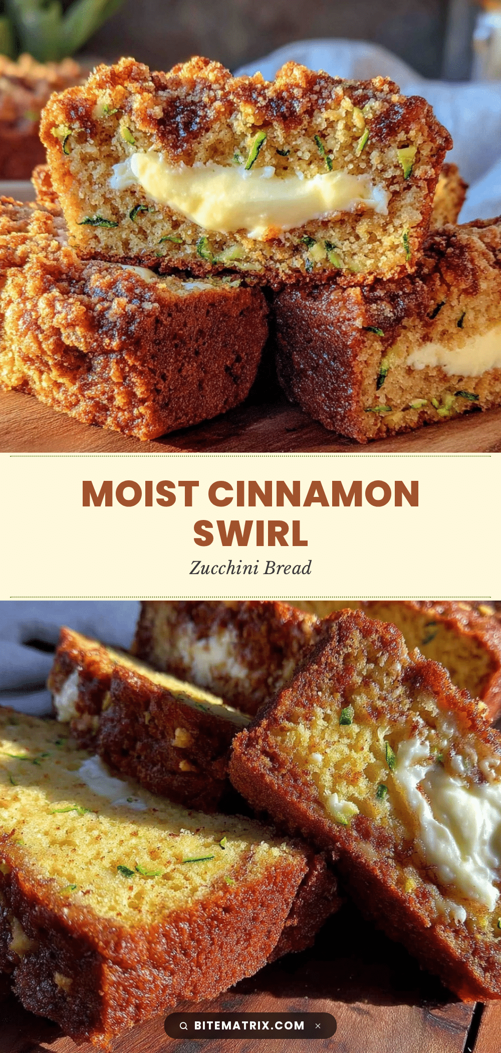 cinnamon swirl zucchini bread recipe