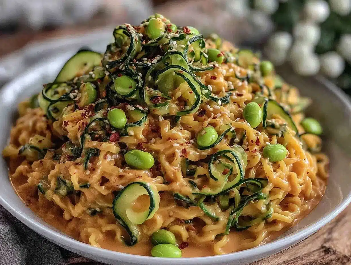 creamy cold sesame noodles - featured image