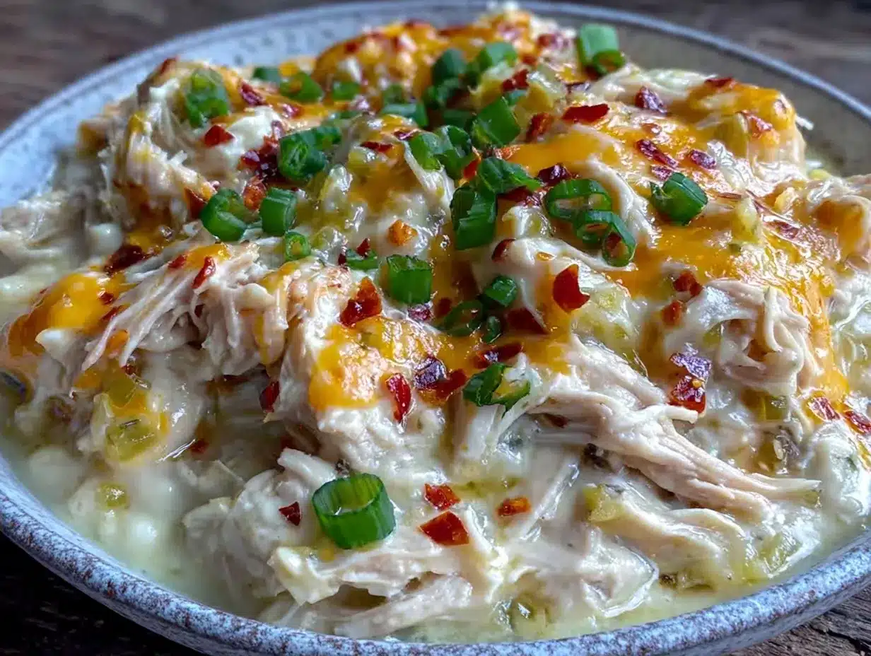 creamy crockpot white chicken chili preparation steps