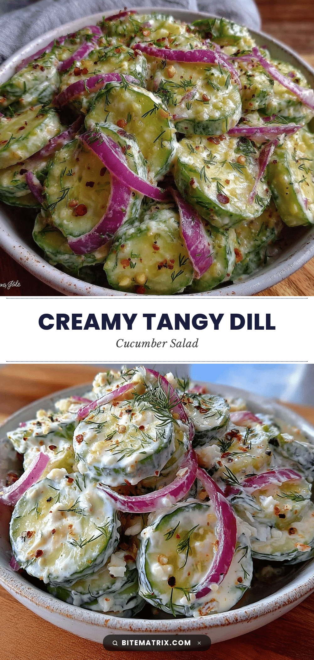 creamy dill cucumber salad recipe