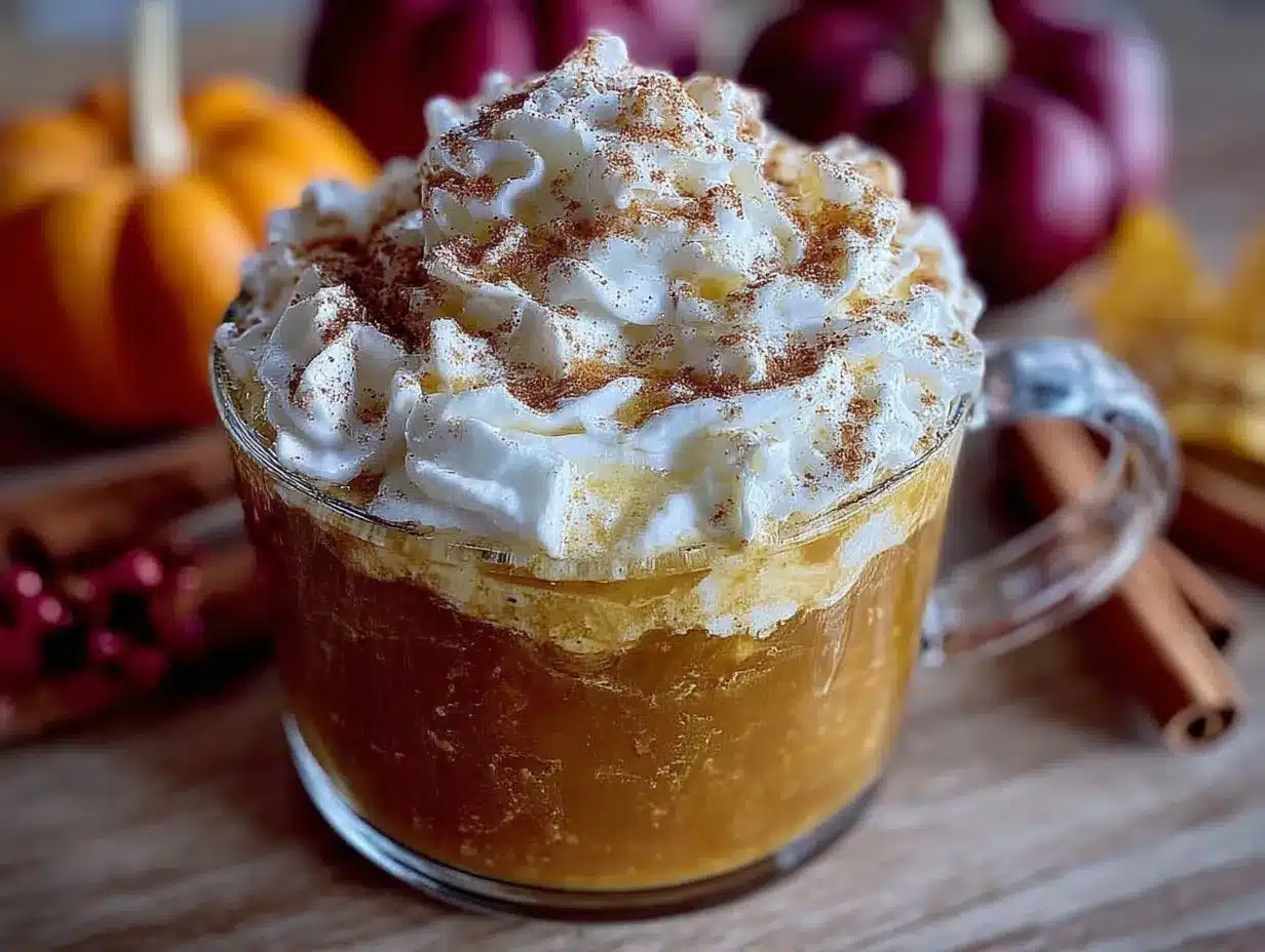 creamy homemade pumpkin spice latte preparation steps