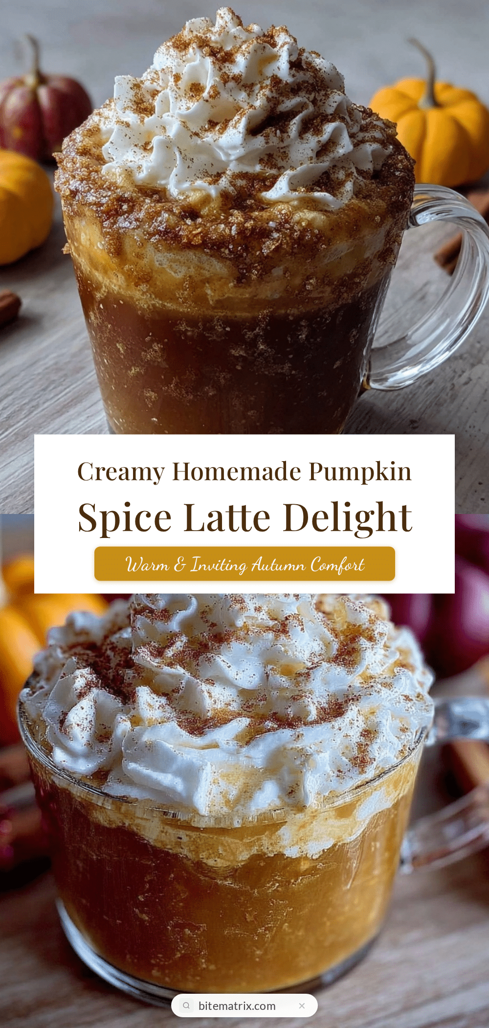 creamy homemade pumpkin spice latte recipe
