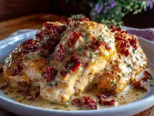 creamy slow cooker marry me chicken - featured image