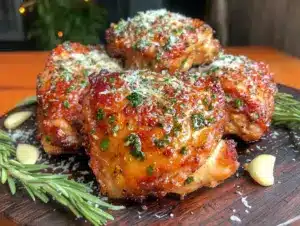 crispy air fryer chicken thighs - featured image