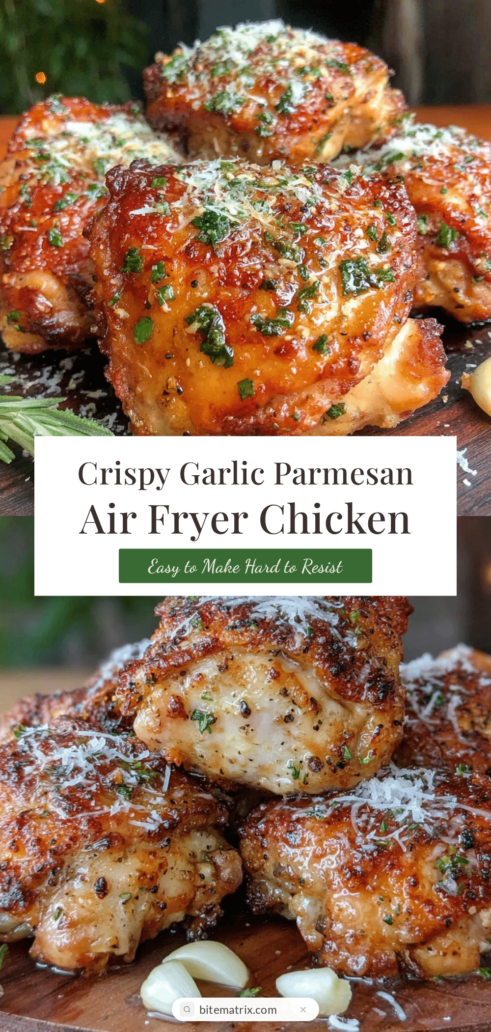 crispy air fryer chicken thighs recipe