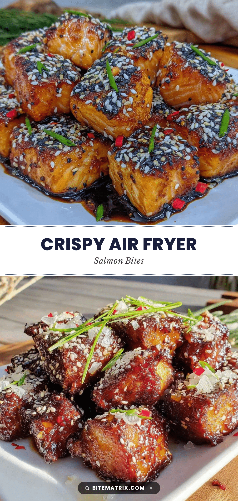 crispy air fryer salmon bites recipe