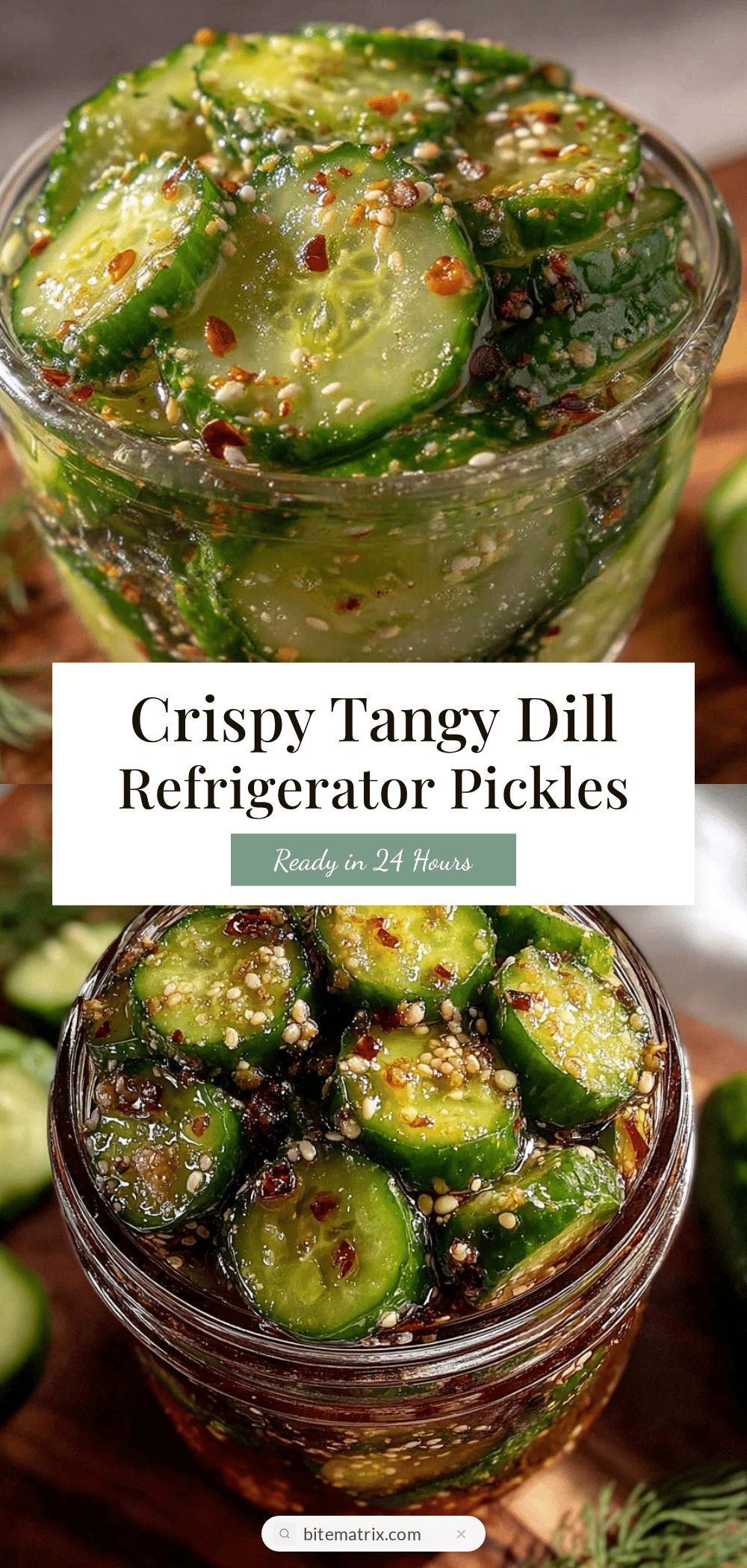 crispy dill refrigerator pickles recipe