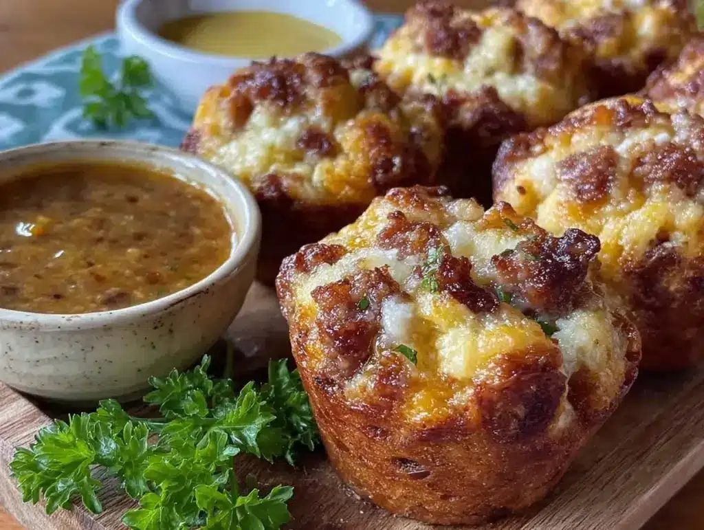 crispy mini corn dog muffins - featured image