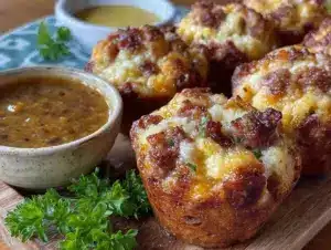 crispy mini corn dog muffins - featured image