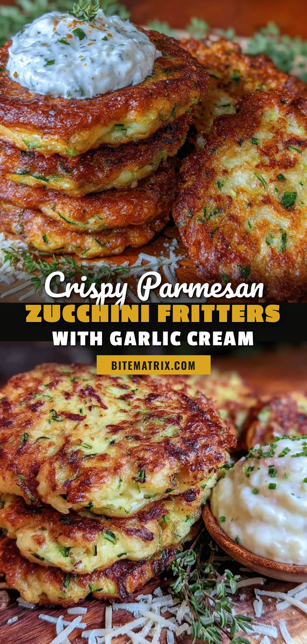 crispy parmesan zucchini fritters recipe