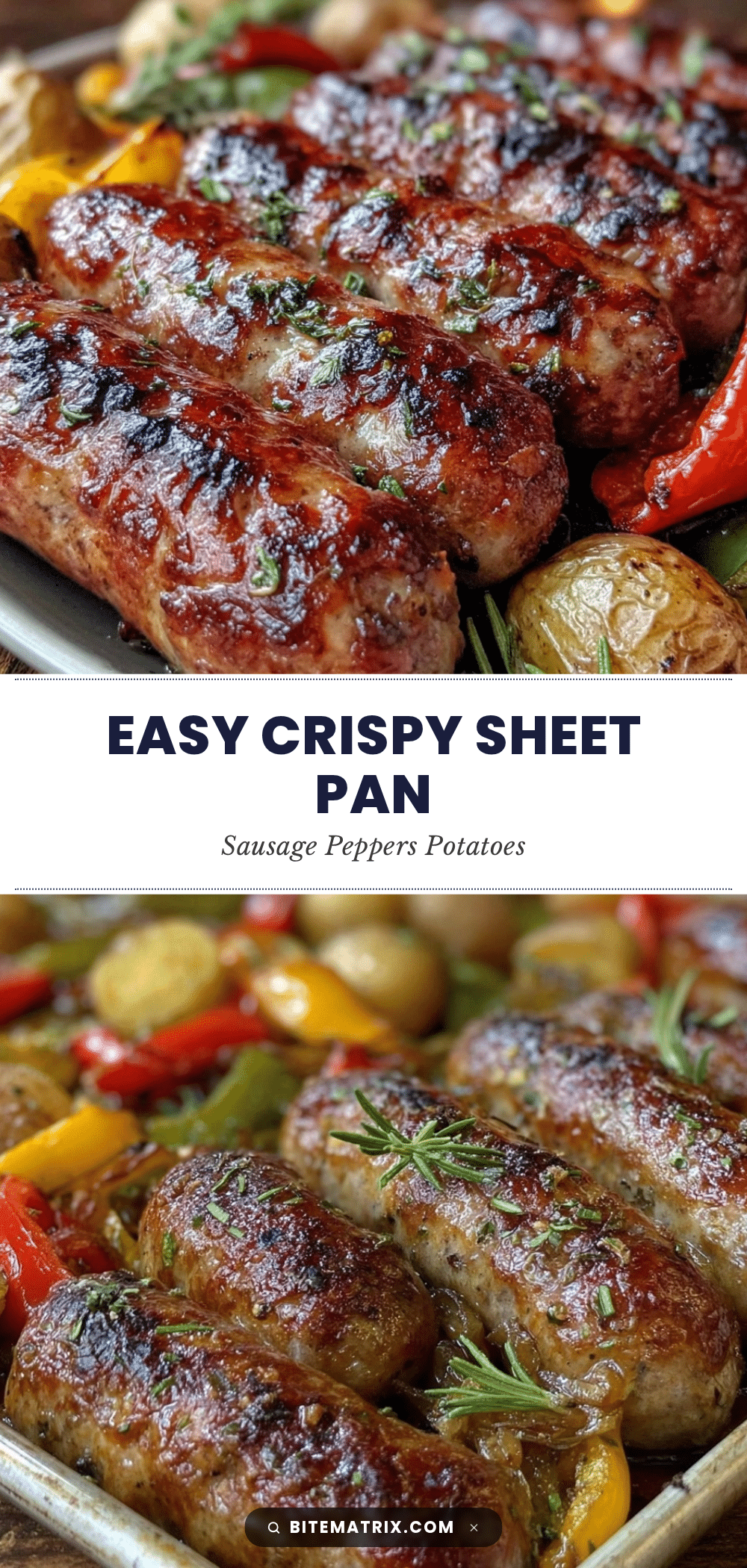crispy sheet pan sausage and peppers recipe
