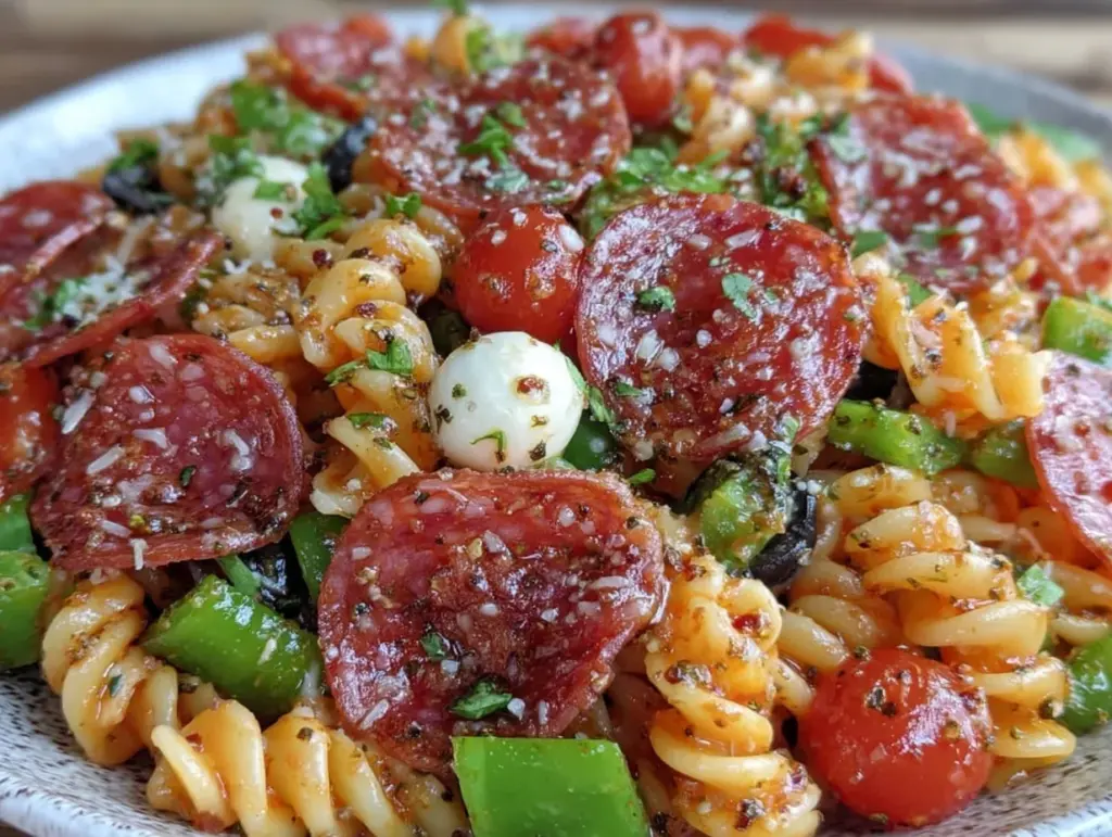 crispy viral tiktok pasta salad - featured image