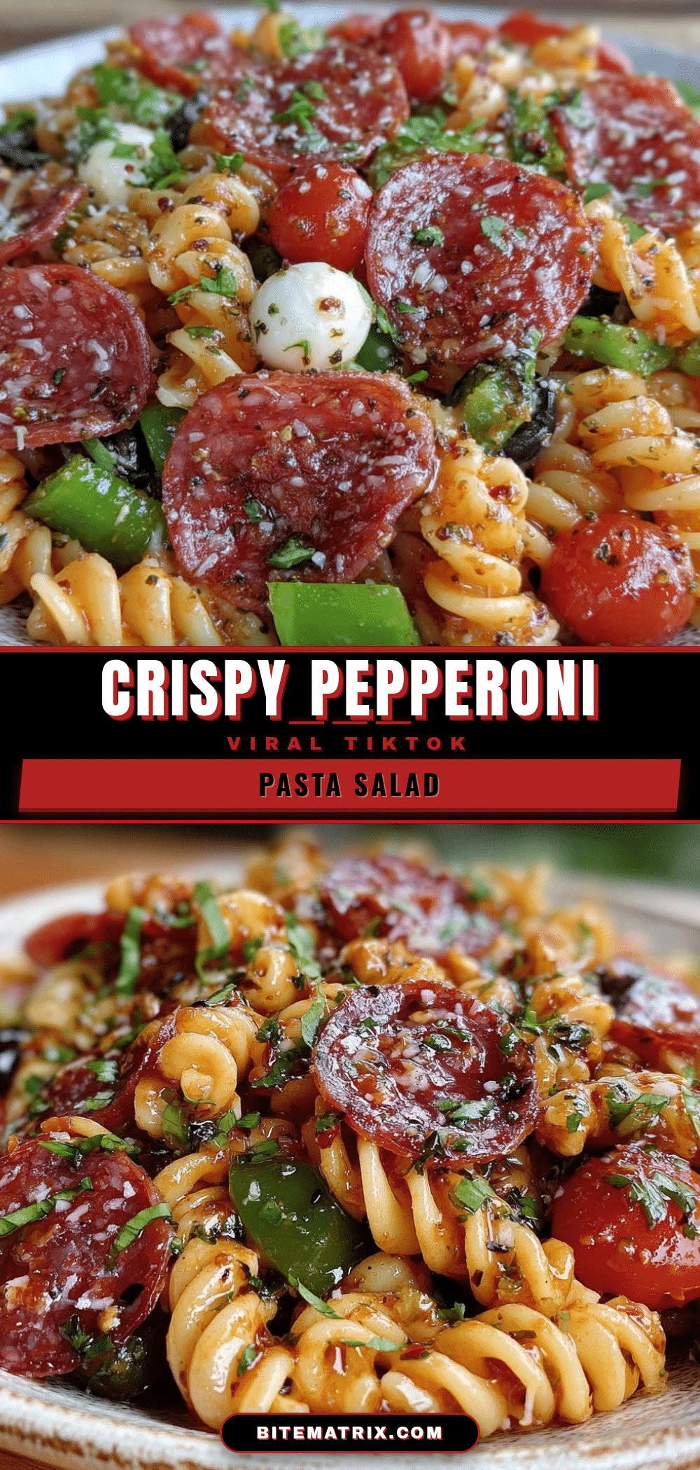 crispy viral tiktok pasta salad recipe