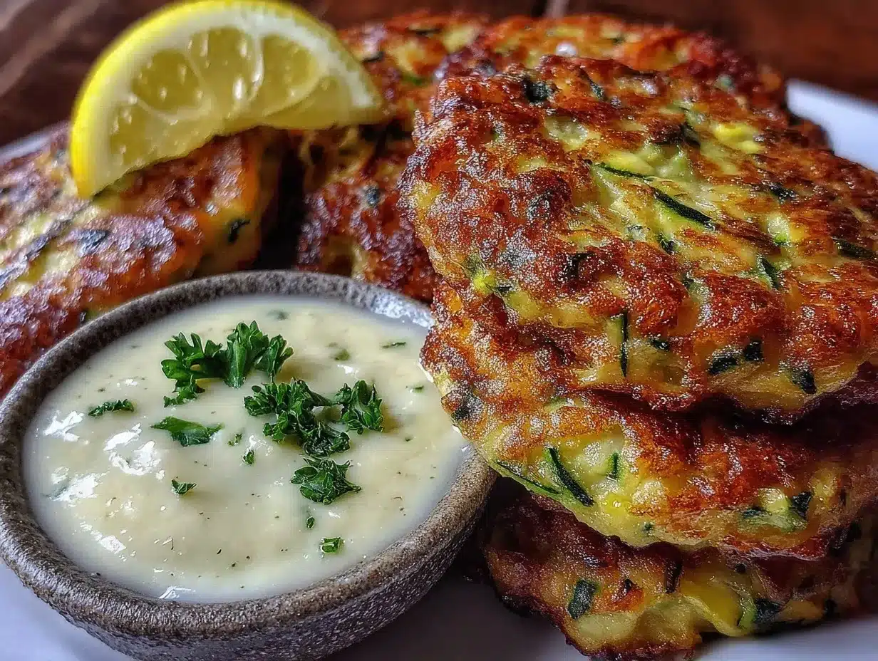 crispy zucchini fritters preparation steps