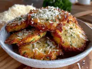 crispy zucchini parmesan crisps - featured image