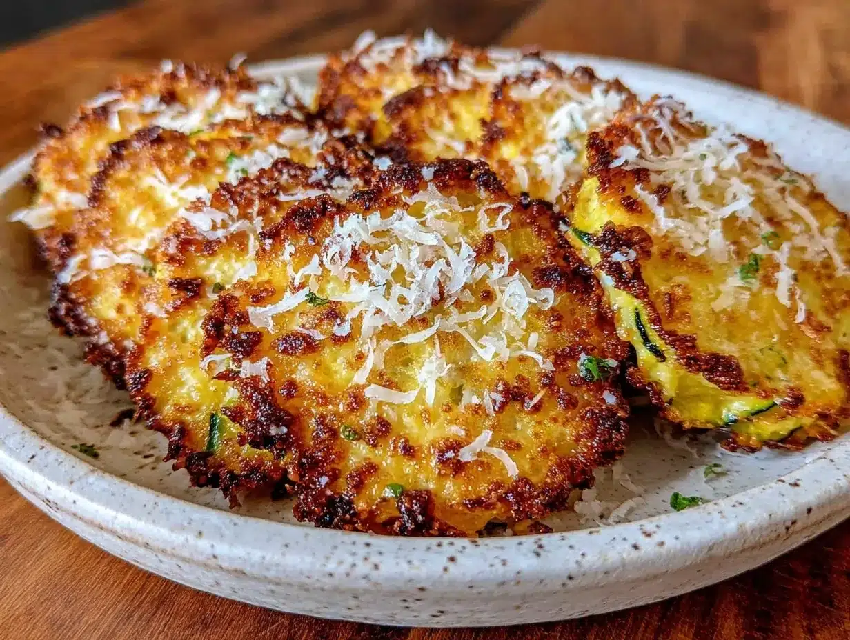 crispy zucchini parmesan crisps preparation steps