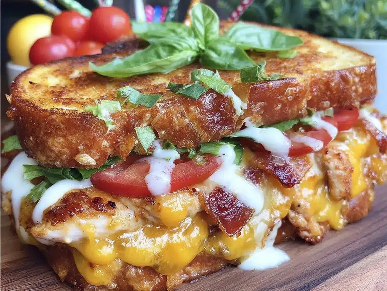 easy grilled chicken cheddar sandwich preparation steps