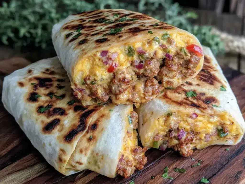 easy make-ahead breakfast burritos - featured image