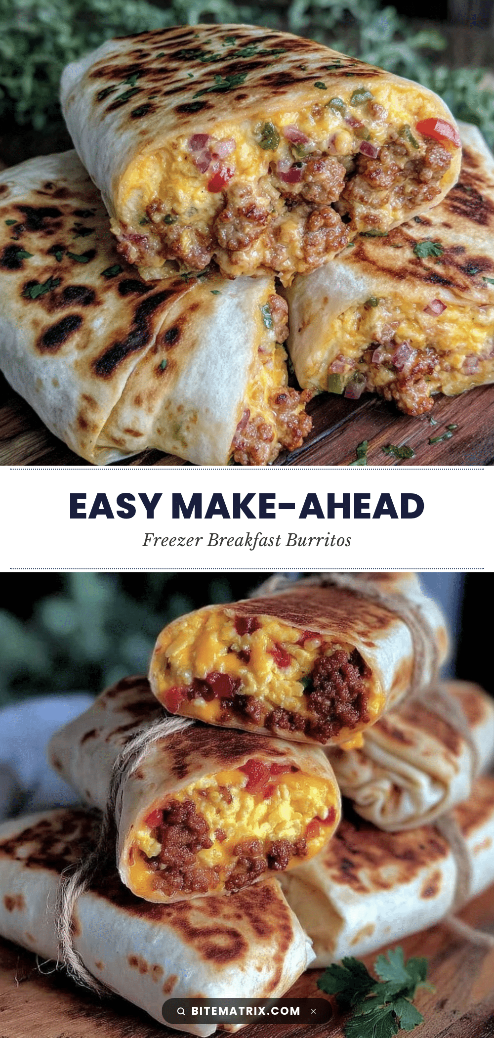 easy make-ahead breakfast burritos recipe