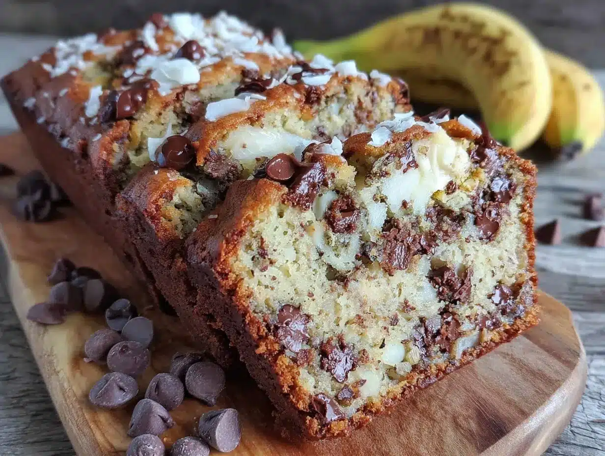 easy one-bowl chocolate chip banana bread preparation steps