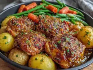 easy one-pan honey mustard chicken - featured image