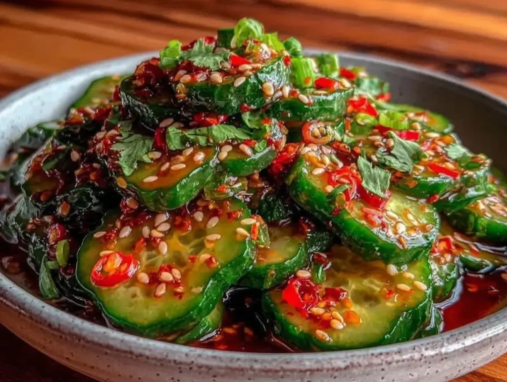 fresh asian cucumber salad - featured image