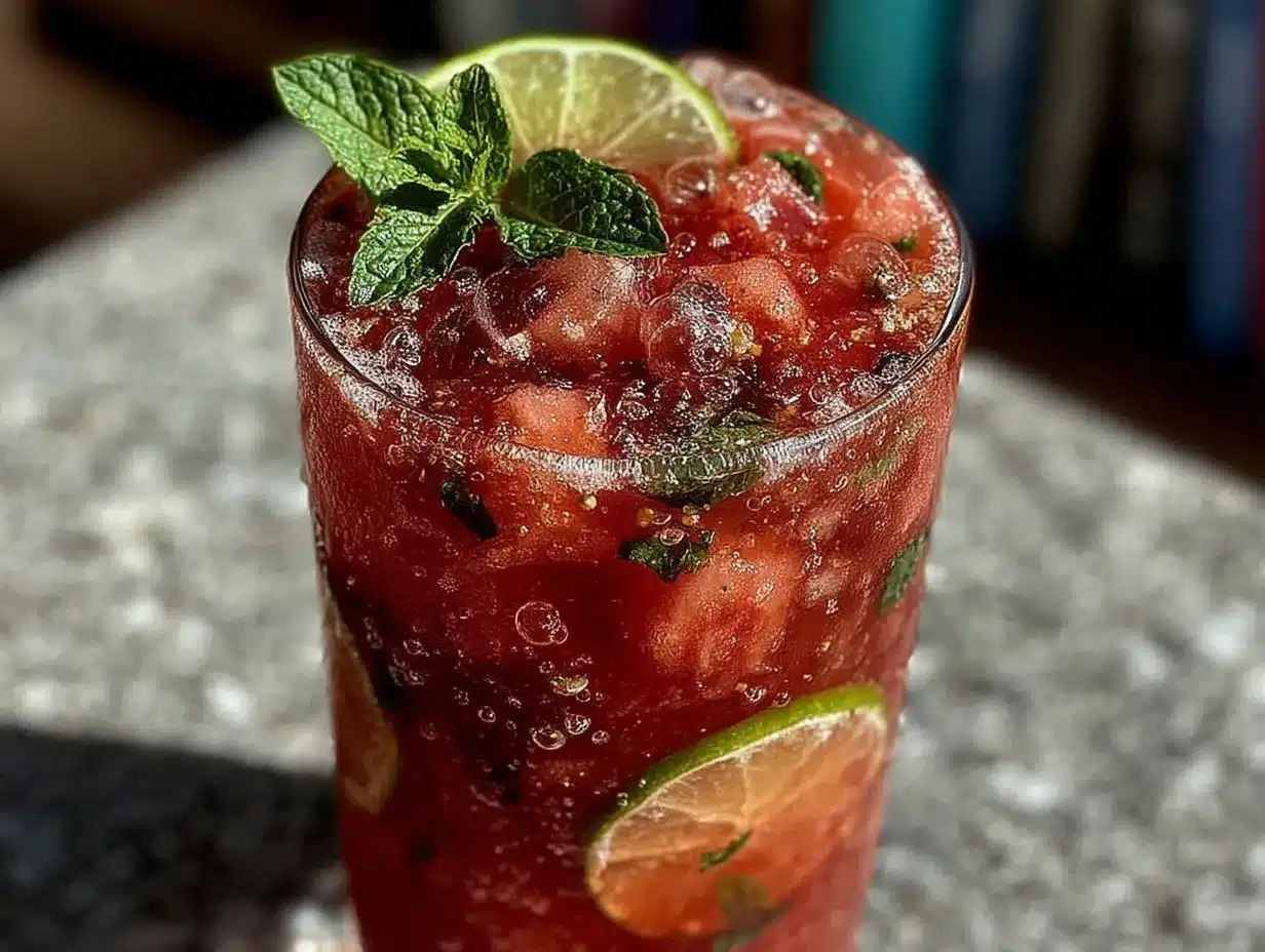 fresh watermelon agua fresca preparation steps