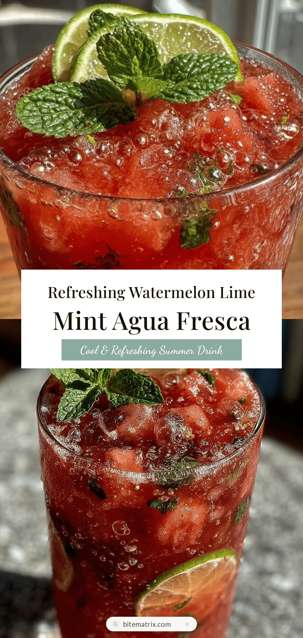 fresh watermelon agua fresca recipe