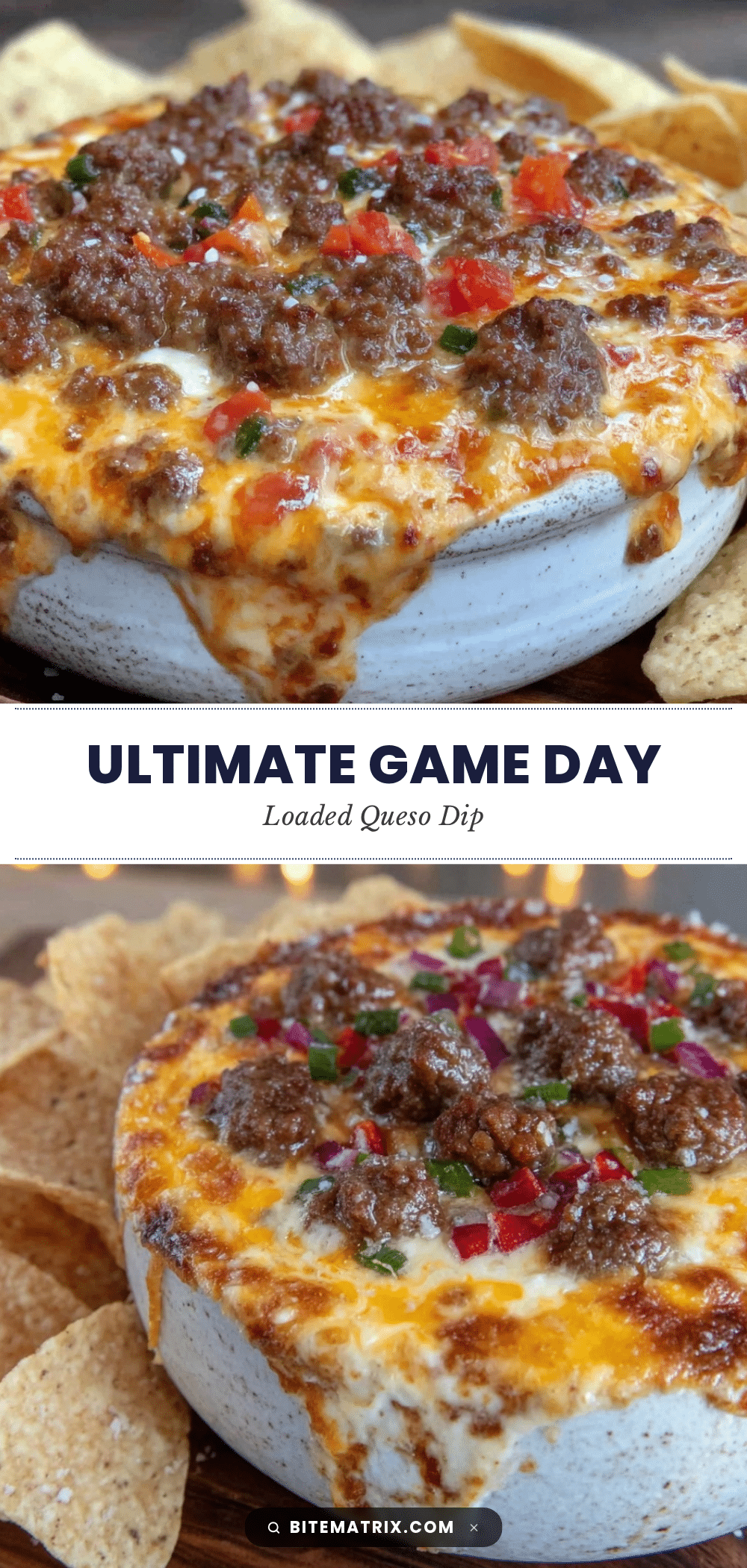 game day loaded queso dip recipe
