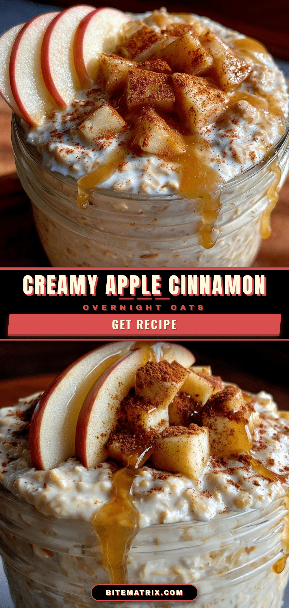 healthy apple cinnamon overnight oats recipe