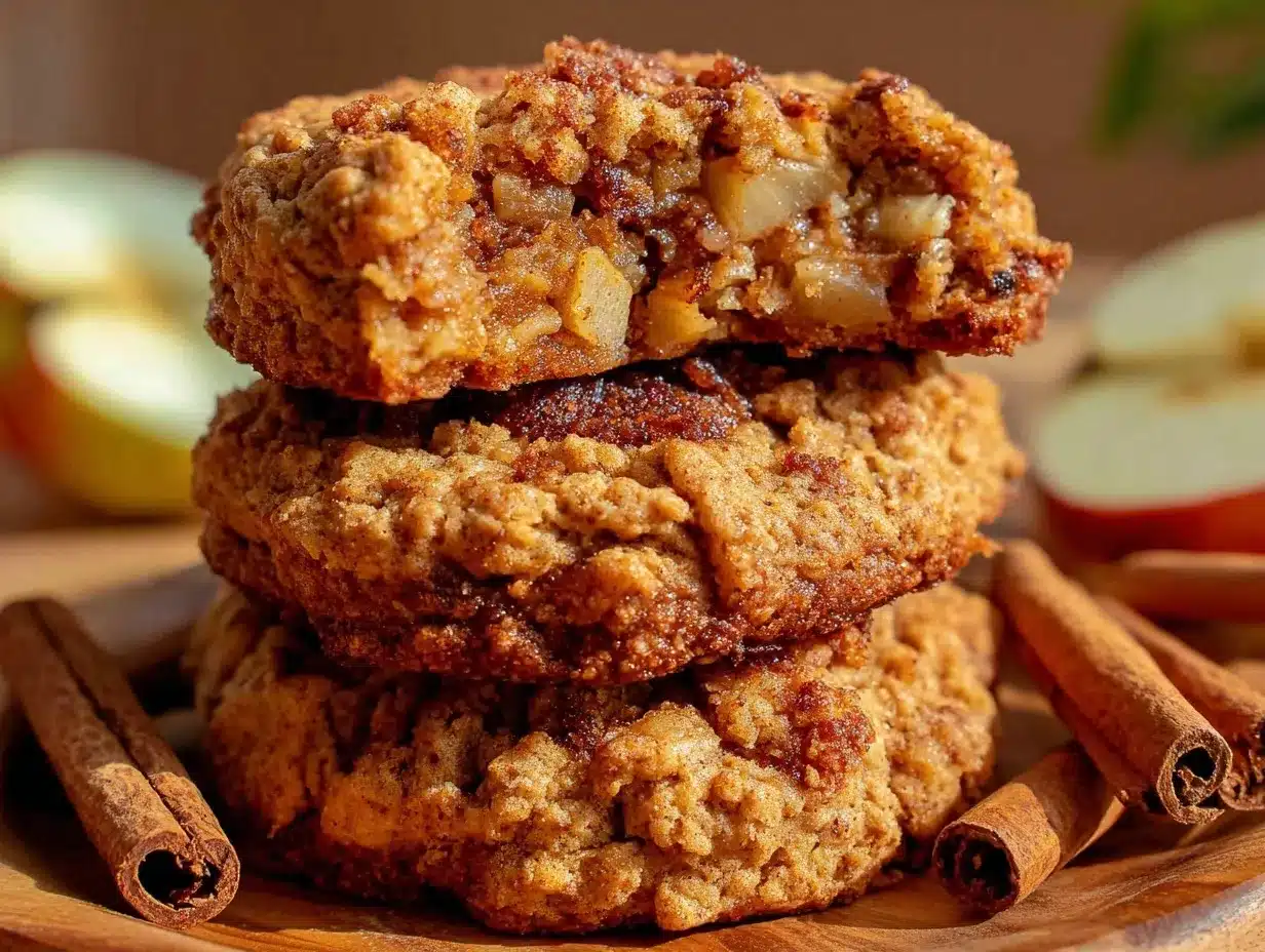 Healthy Cinnamon Apple Breakfast Cookies preparation steps