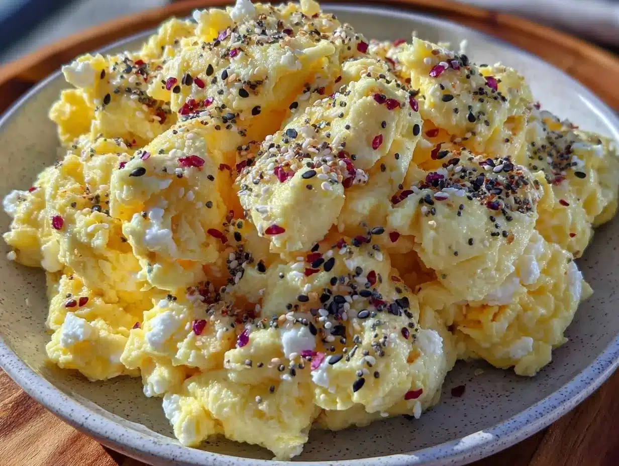 healthy cottage cheese scrambled eggs preparation steps