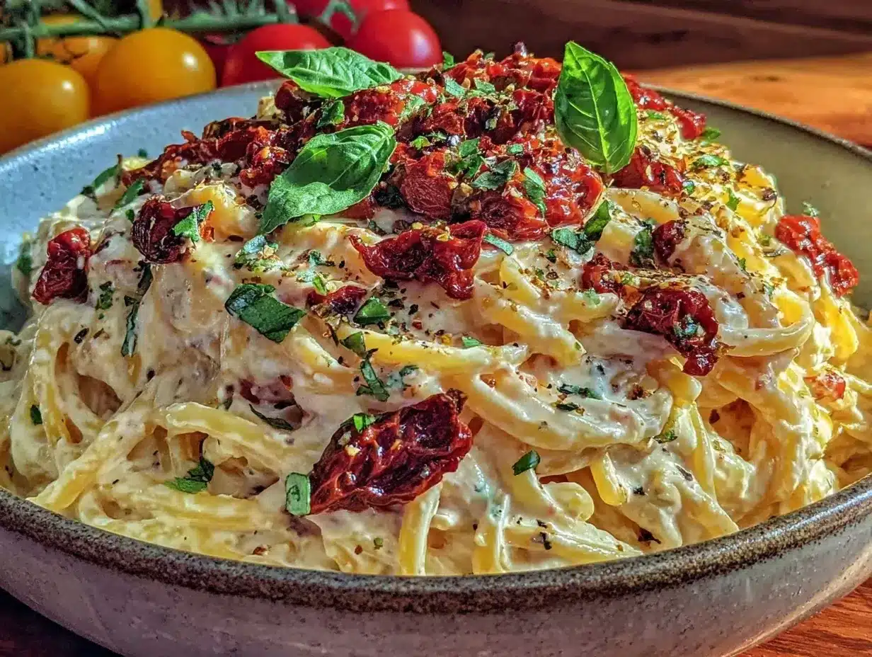 healthy high-protein cottage cheese pasta sauce preparation steps