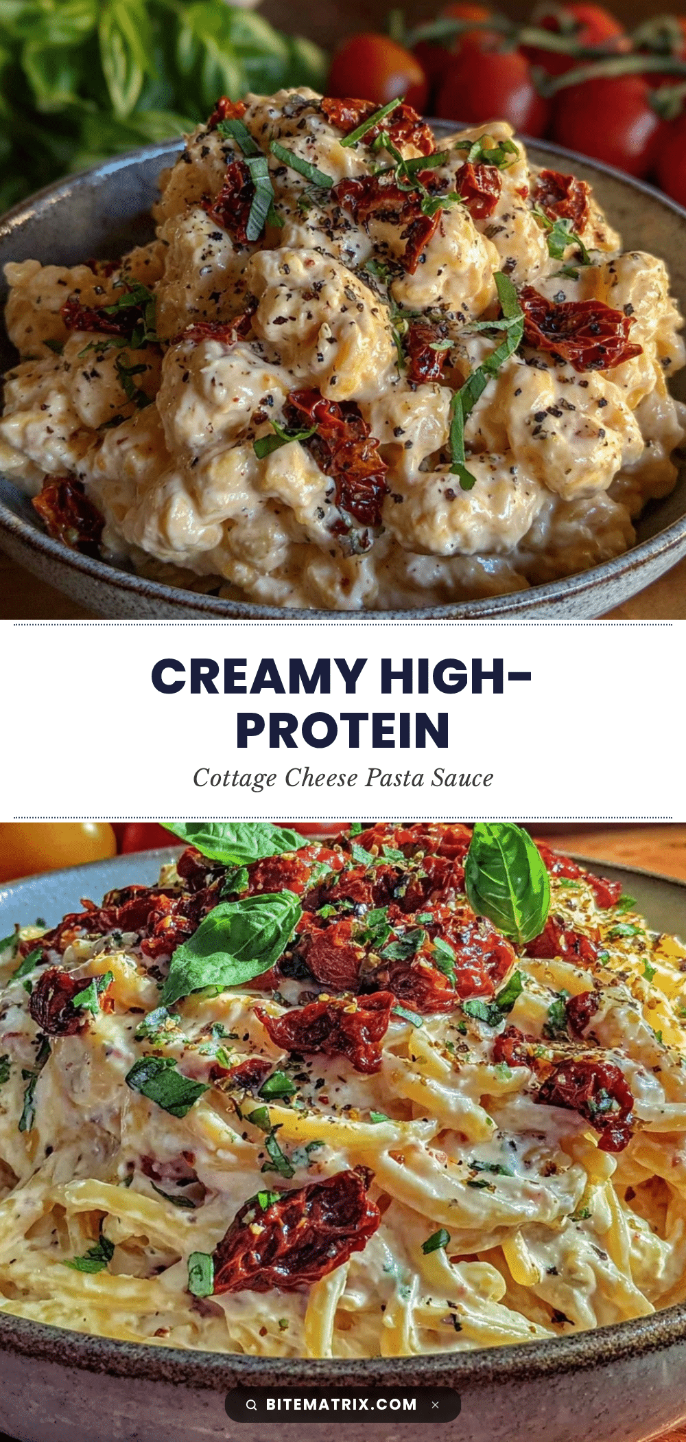 healthy high-protein cottage cheese pasta sauce recipe