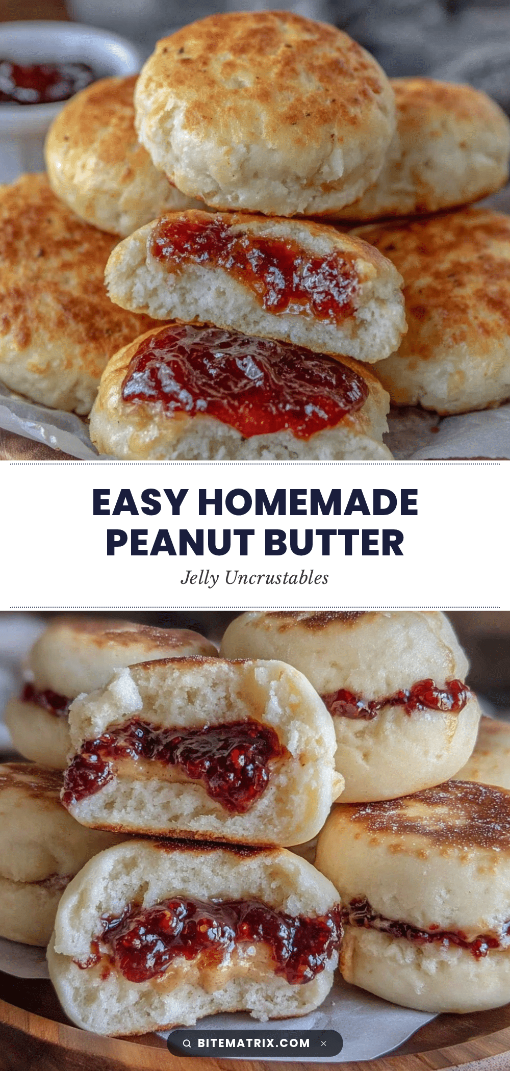 homemade uncrustables peanut butter and jelly sandwiches recipe