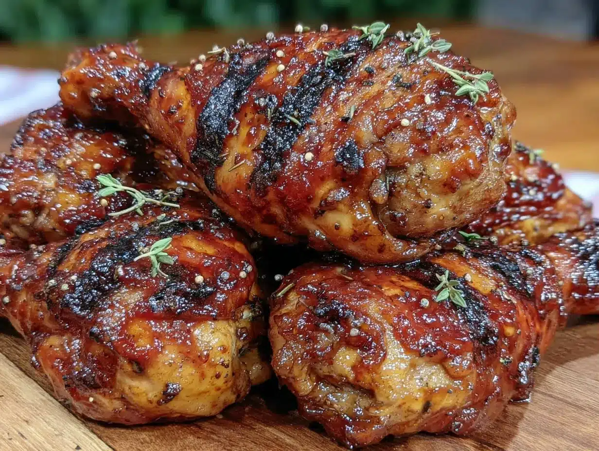 honey bourbon glazed grilled chicken drumsticks preparation steps