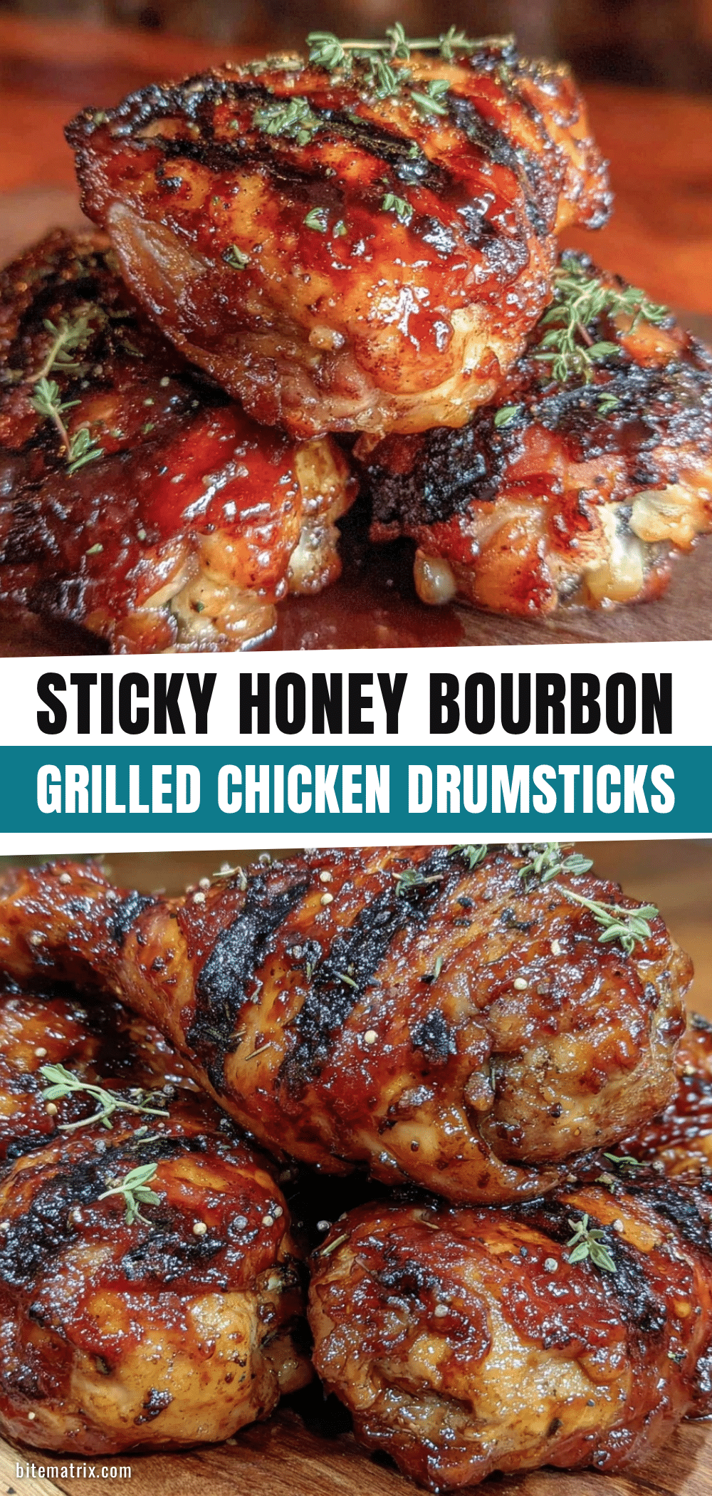 honey bourbon glazed grilled chicken drumsticks recipe
