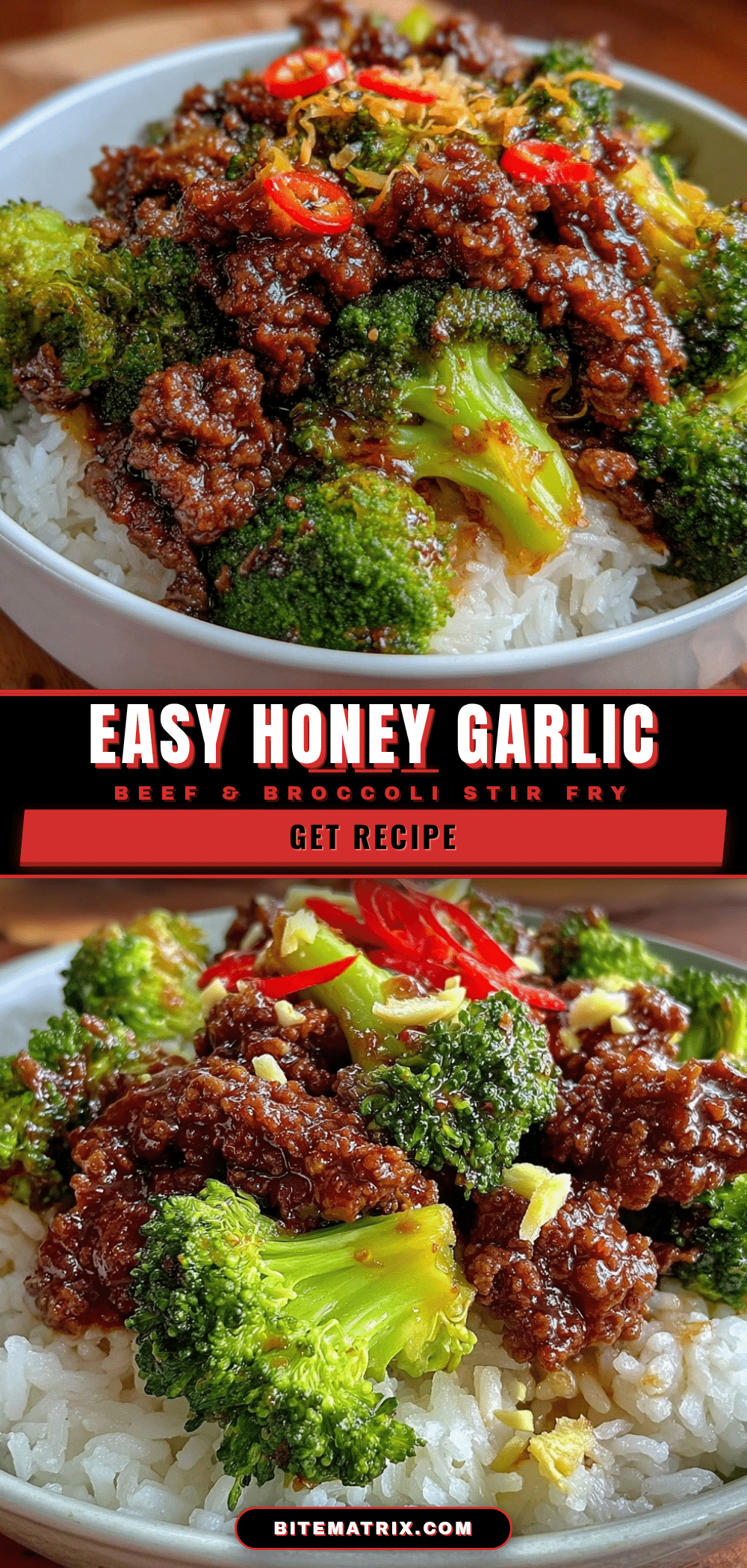honey garlic ground beef and broccoli stir fry recipe