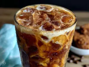 iced brown sugar cinnamon oat milk latte - featured image