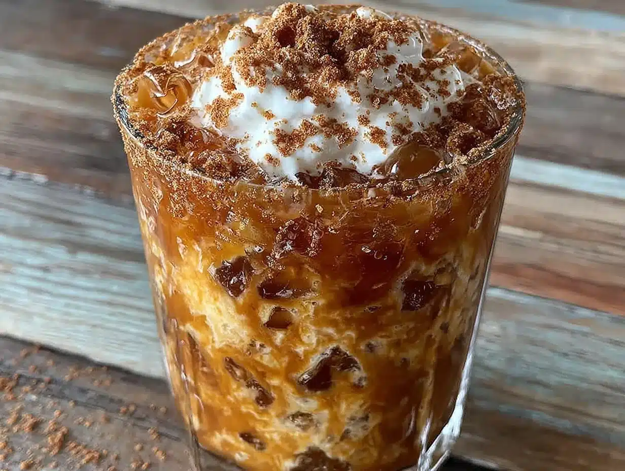 iced brown sugar cinnamon oat milk latte preparation steps