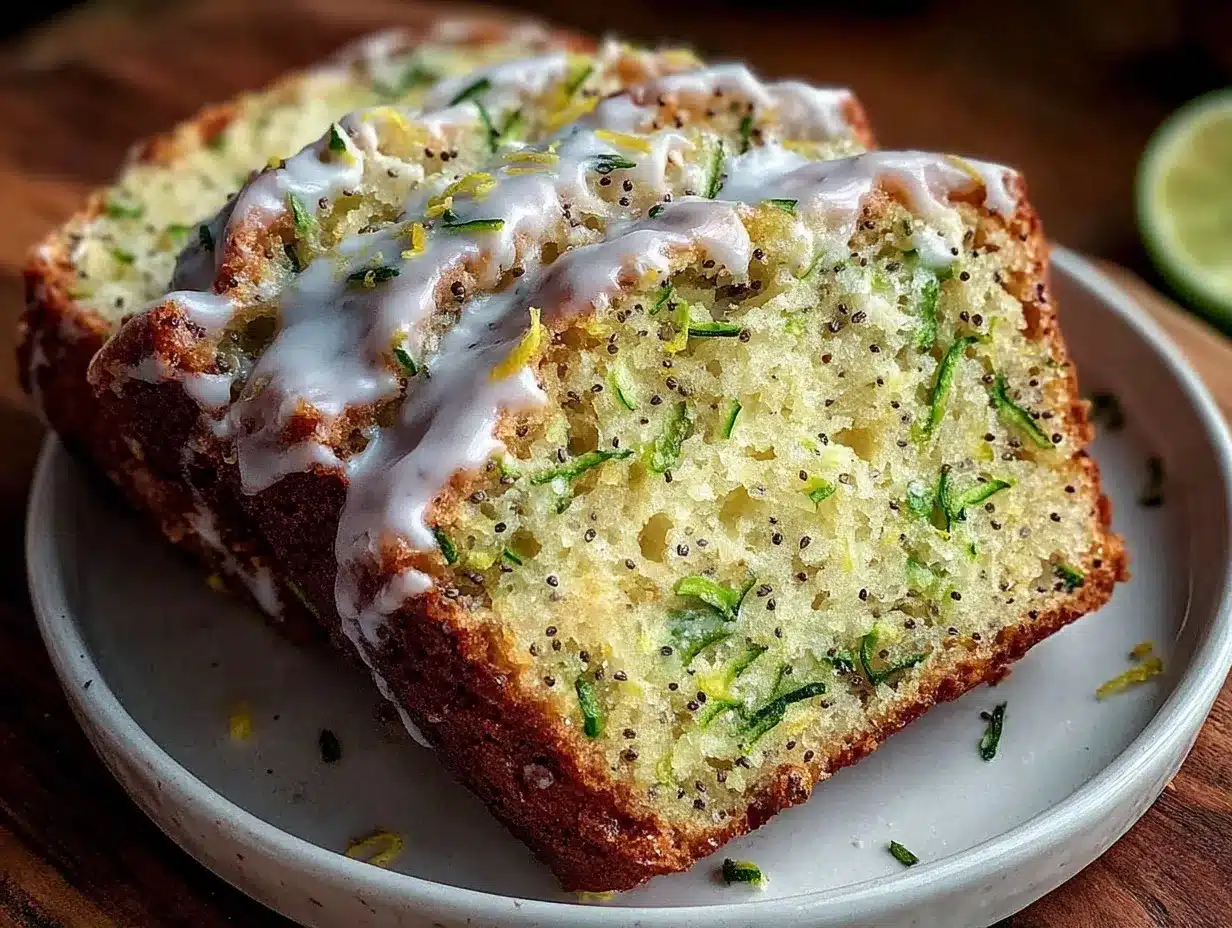 lemon poppy seed zucchini bread preparation steps