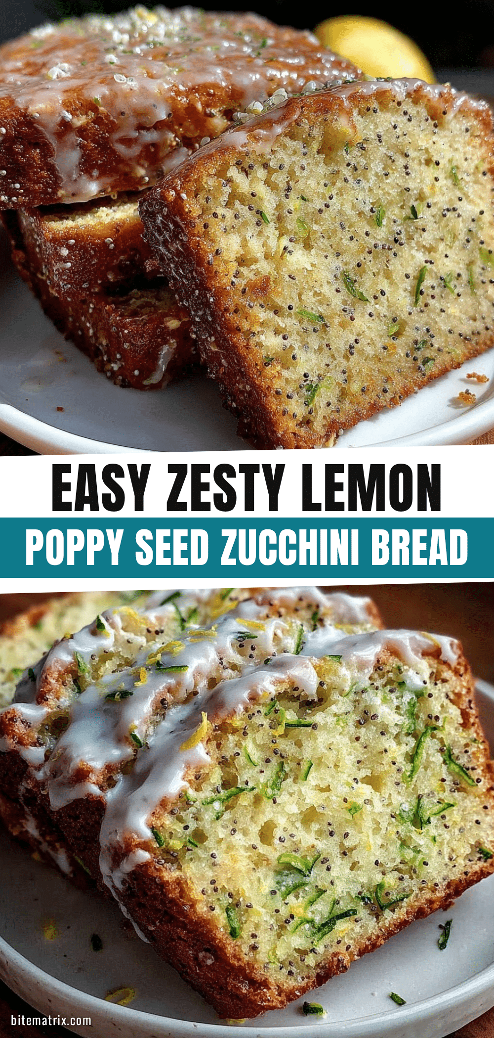 lemon poppy seed zucchini bread recipe