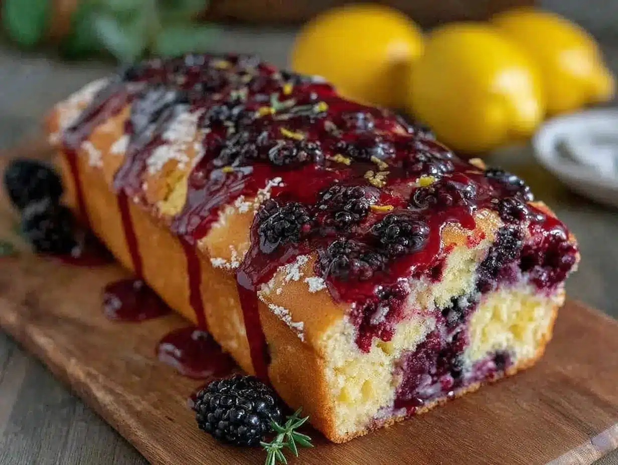 moist blackberry lemon pound cake preparation steps