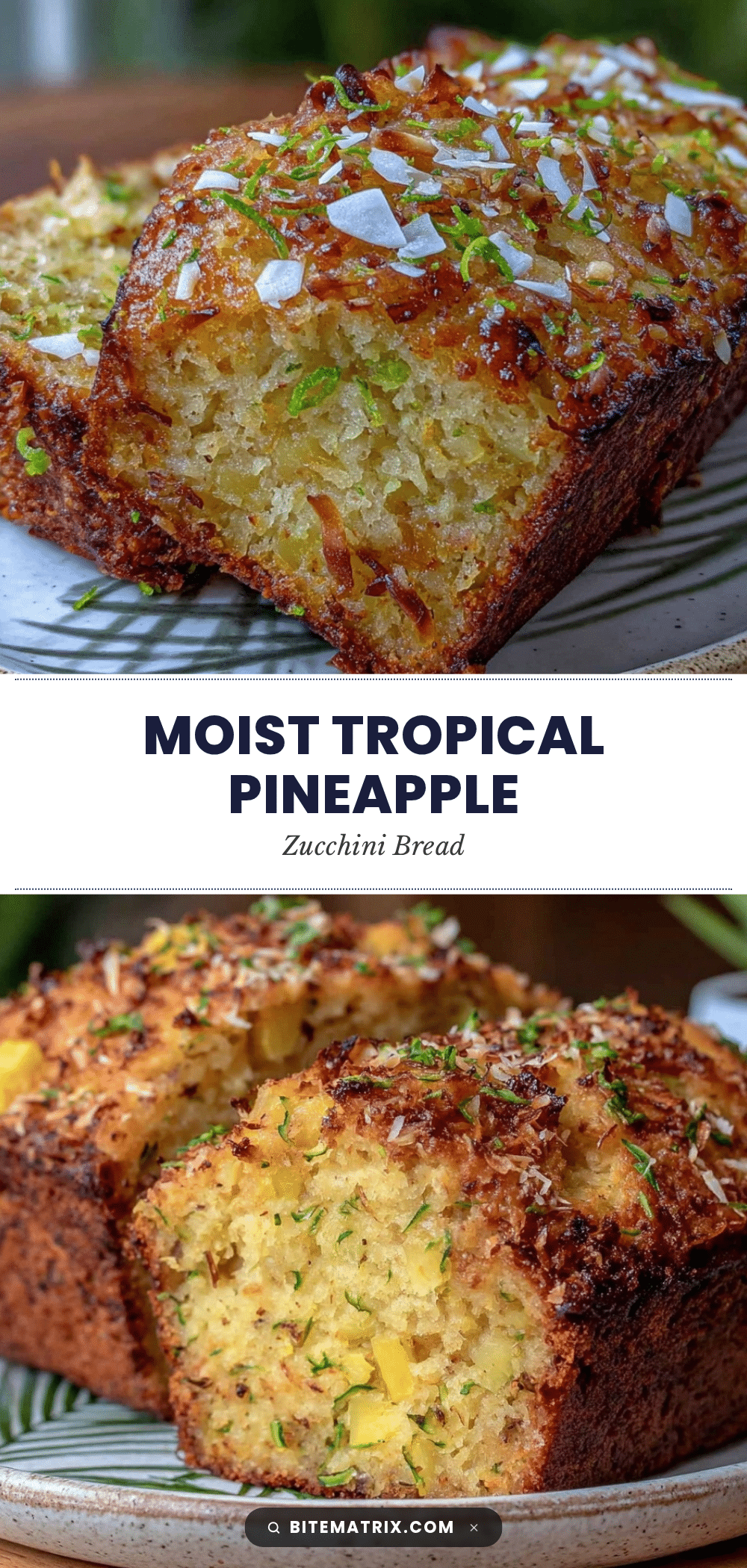 moist tropical pineapple zucchini bread recipe