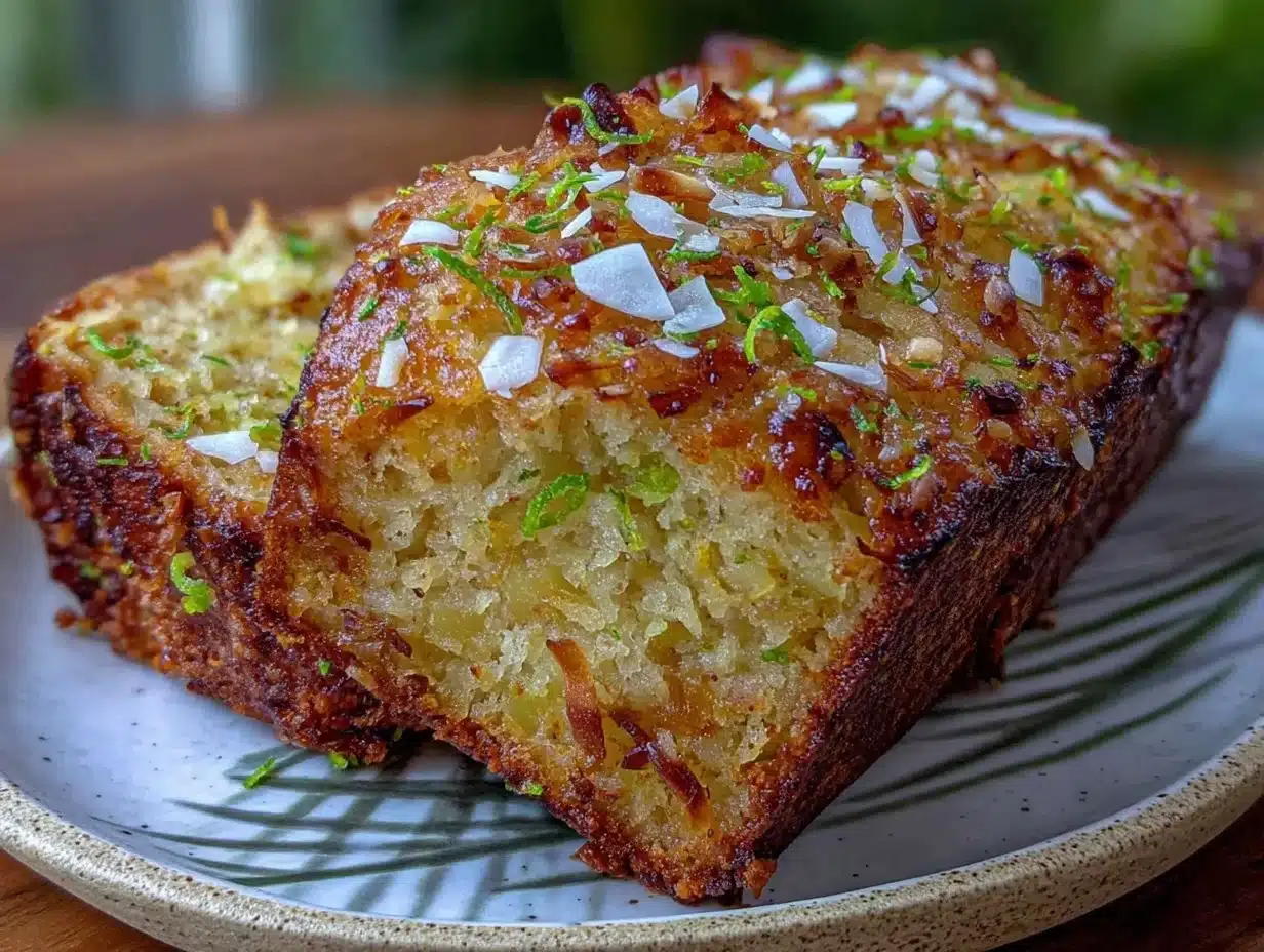 moist tropical pineapple zucchini bread - featured image