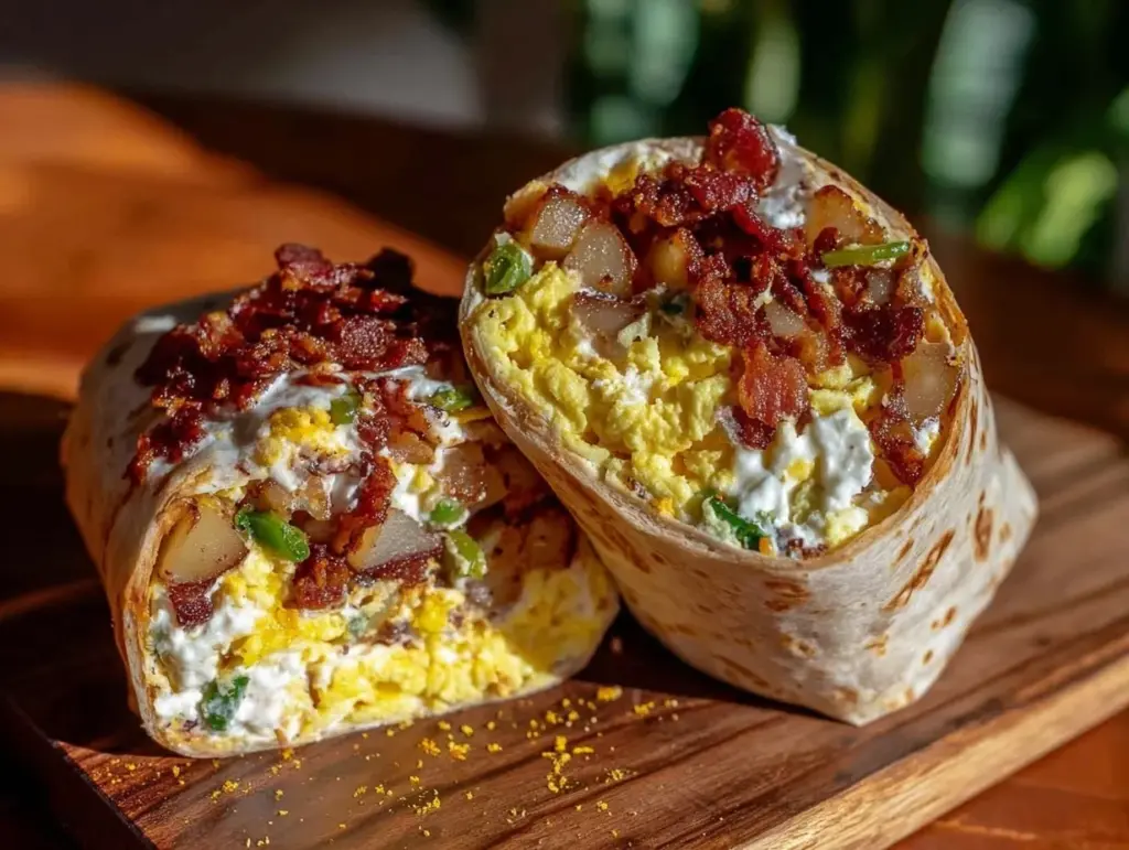 new mexico style hatch chili breakfast burrito - featured image
