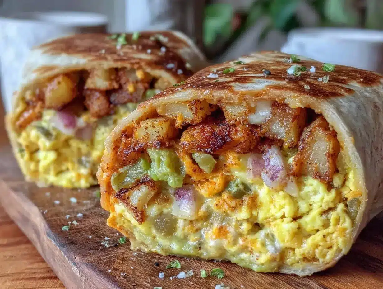 new mexico style hatch chili breakfast burrito preparation steps