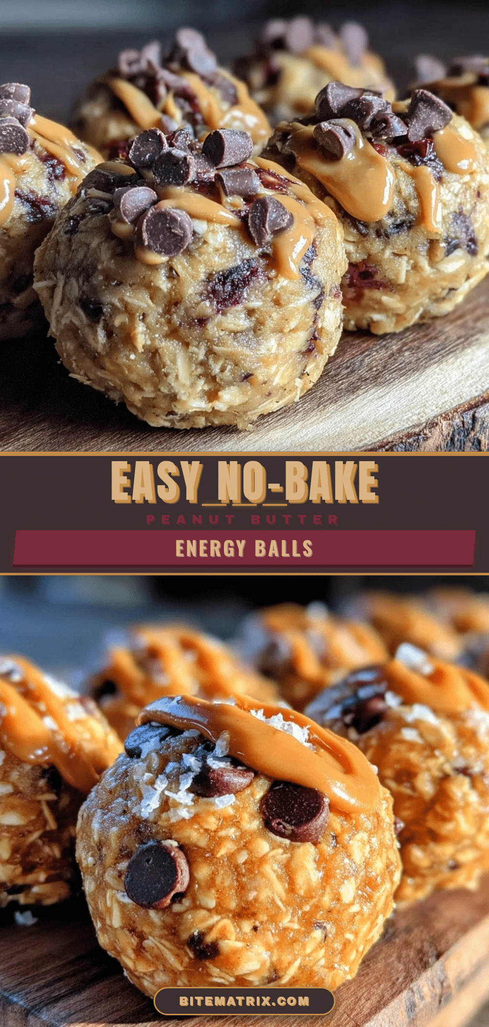 no-bake peanut butter energy balls recipe