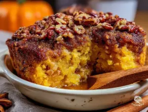 pumpkin dump cake - featured image