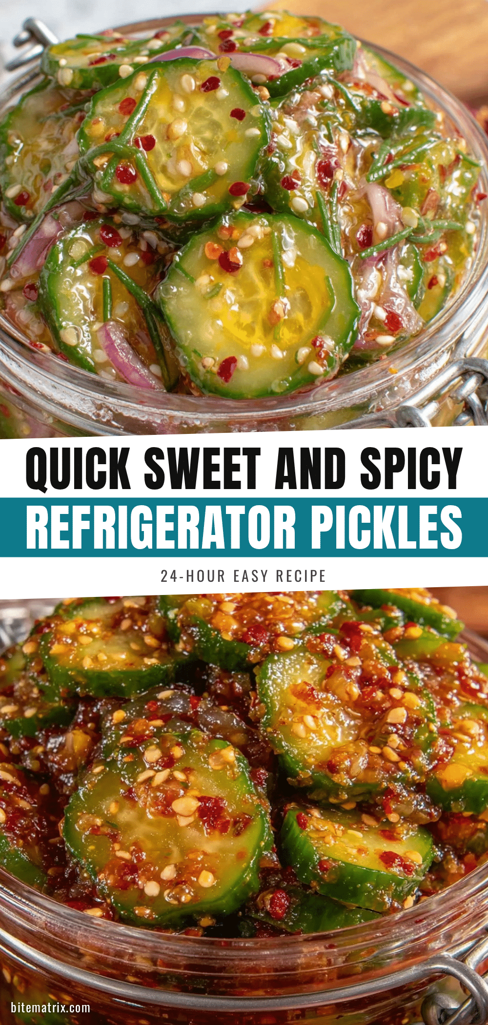 quick sweet and spicy refrigerator pickles recipe